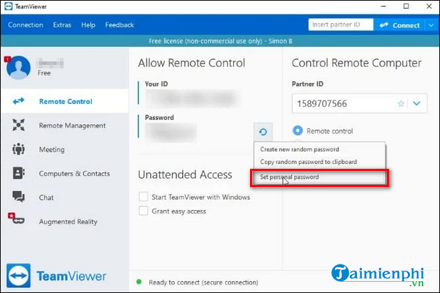 how to use teamviewer far away from state