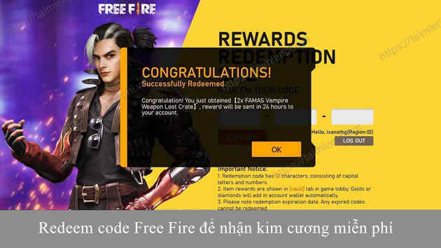 Cách nhận Kim Cương Free Fire miễn phí tháng 10/2021