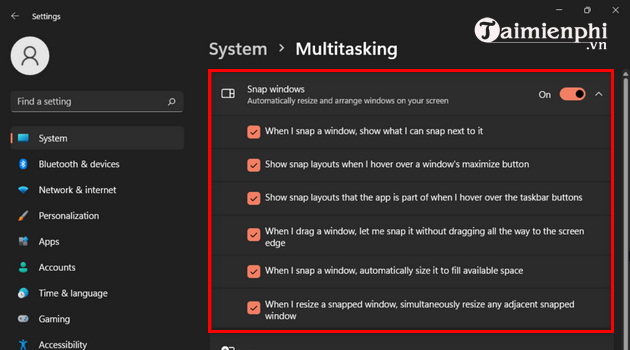 cach chia doi man hinh may tinh trong windows 11