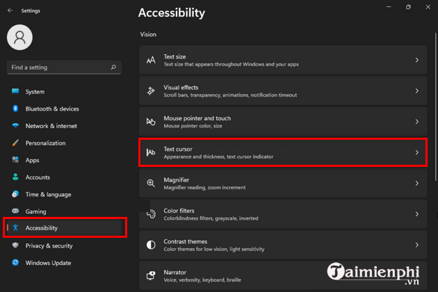 huong dan thay doi co chu tren windows 11