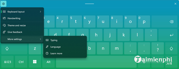 huong dan bat ban phim ao tren windows 11