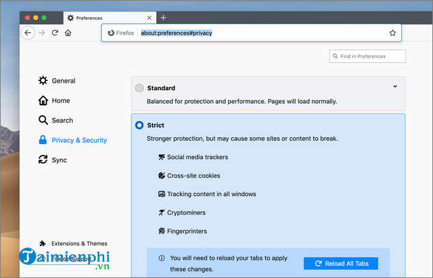 mozilla firefox 86 ra mat voi tinh nang tang cuong bao mat total cookie protection