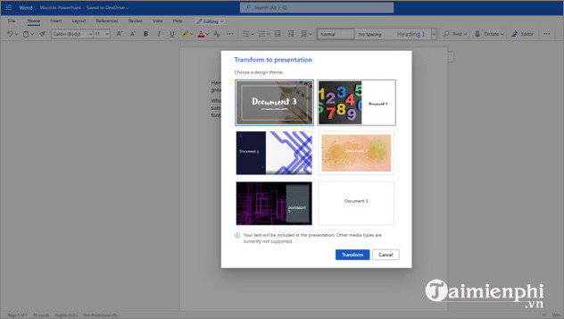 microsoft word tren web them kha nang tao ban trinh bay powerpoint