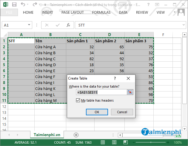 Cách tạo danh sách trong Excel nhanh chóng và dễ dàng