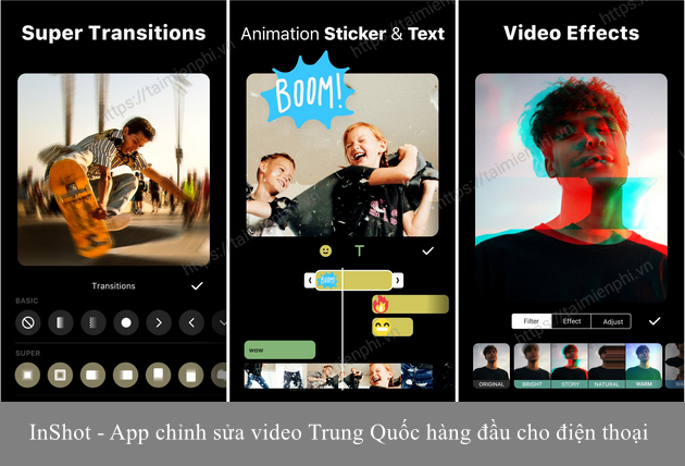 Top 5 App chỉnh sửa video Trung Quốc hot nhất hiện nay 10 top app chinh sua video trung quoc hot nhat 5