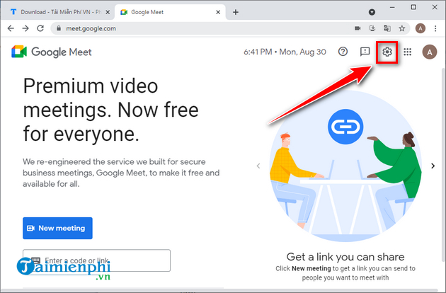 loi google meet khong mo duoc camera