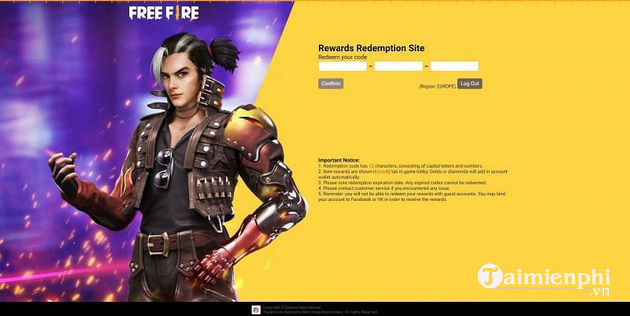 Ma redeem code free fire 14 9 2021 every day