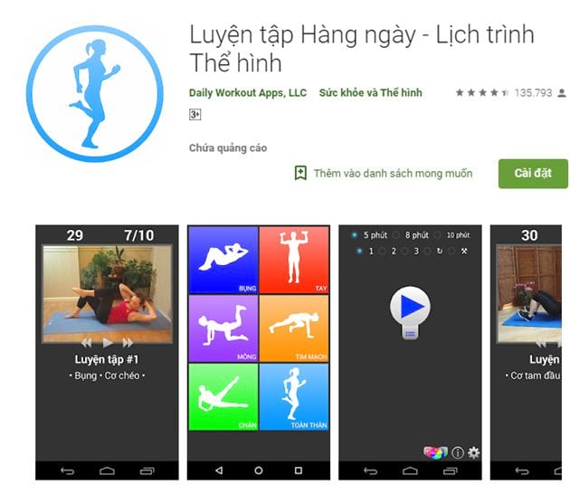 16 ứng dụng tập gym cho nữ, nam tại nhà trên Iphone/Android tốt nhất