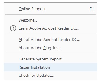 Sửa lỗi Adobe Reader không hoạt động trên Windows 10