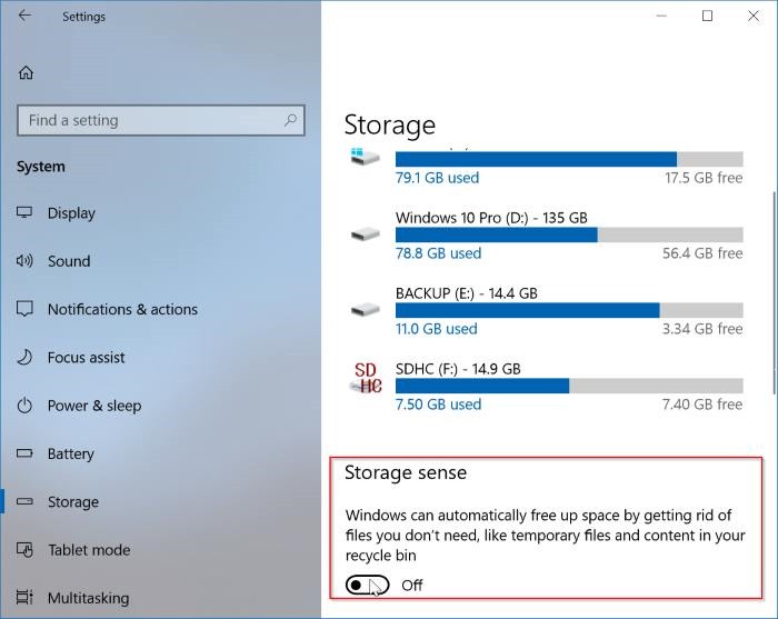 Ngăn Windows 10 tự động xóa các file