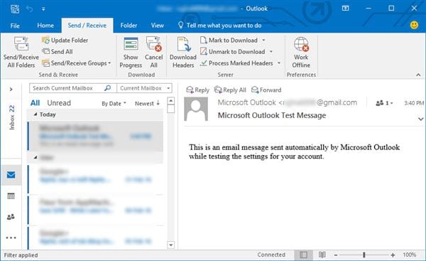 Cài gmail vào Outlook 2013 với IMAP