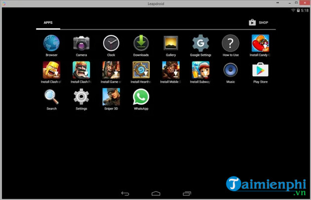 top phan mem gia lap android 2023 cho cau hinh yeu leapdroid