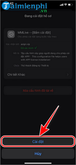 huong dan cai dat va su dung mmlive tren iphone