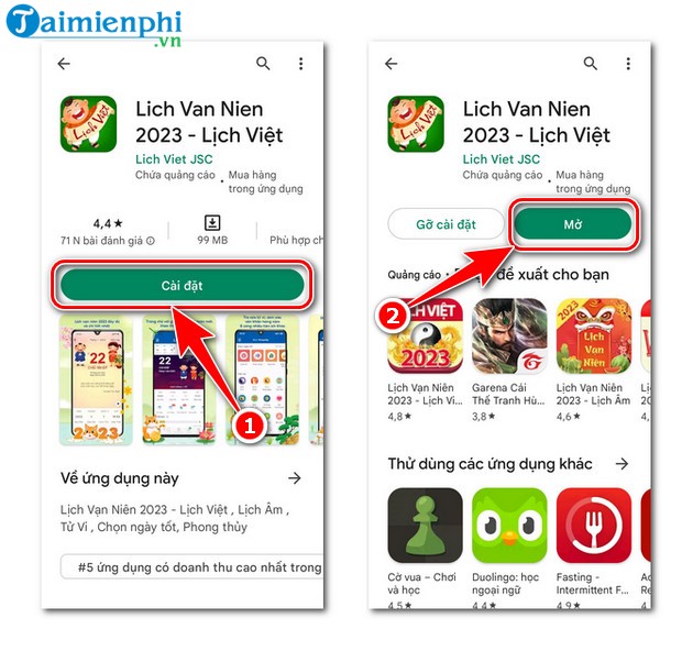 cach tai lich van nien tren android