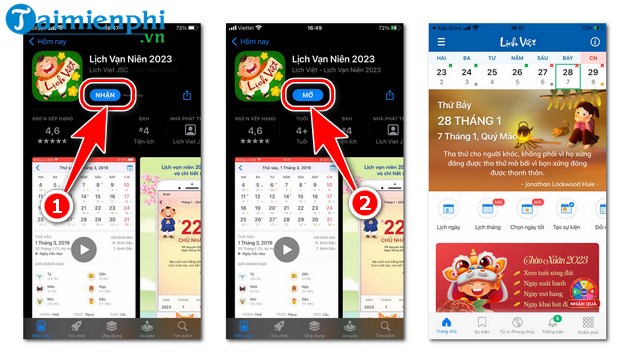 cach tai lich van nien ve iphone