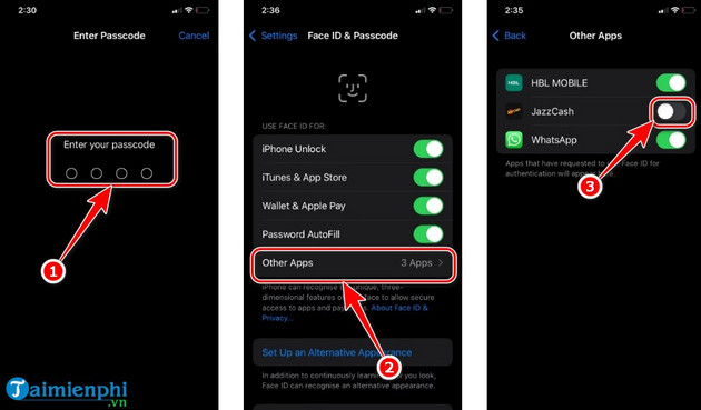 cach khoa app tren iphone