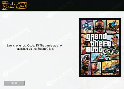 Launcher error Code 15 The game was not launched via the Steam Client