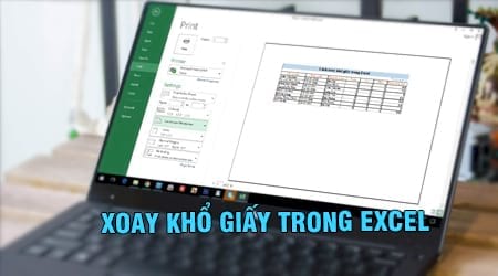 xoay kho giay trong excel