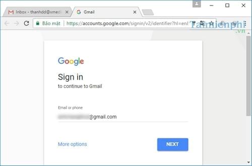 Cách mở nhiều Email, Gmail cùng lúc trên máy tính
