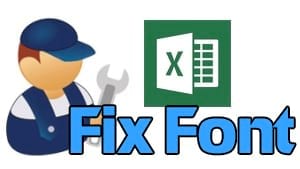 cach sua loi font chu trong excel