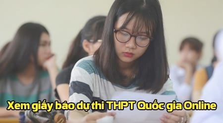 Cách xem giấy báo dự thi THPT Quốc gia Online 2020