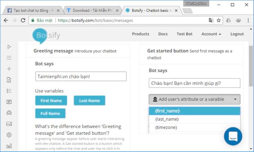 tu tao bot chat tu dong on facebook messenger 19