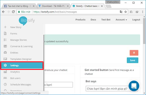 tu tao bot chat tu dong on facebook messenger 21
