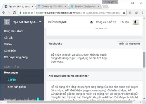 tu tao bot chat tu dong on facebook messenger 25