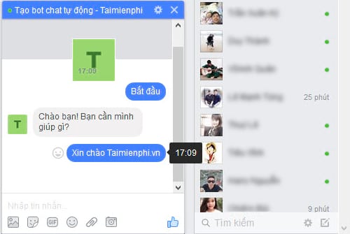 tu tao bot chat tu dong on facebook messenger 29