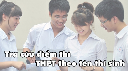 Cách xem điểm thi THPT theo tên thí sinh