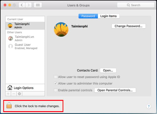 Cách đổi mật khẩu Macbook, thay password vào Macbook