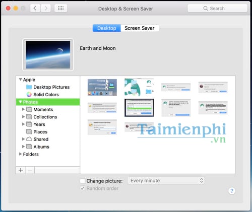 Cách đổi hình nền Macbook, thay ảnh màn hình desktop Macbook