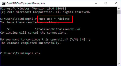 cach map network drive bang command prompt tren windows 7