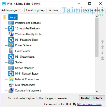 Tối ưu hóa trình đơn Win X trên Windows 10