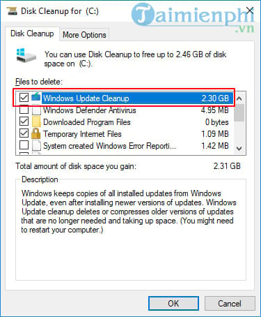 Có nên xóa Windows Update Cleanup 5