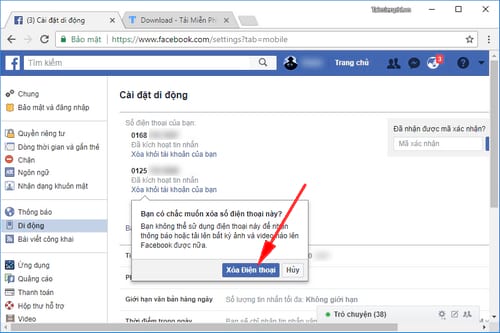 how to use facebook 8 phone number