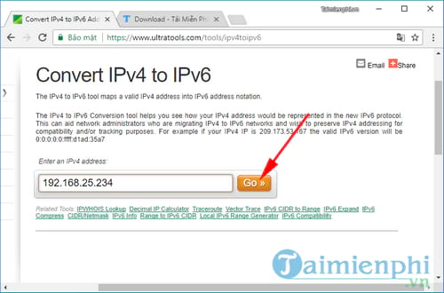 Cách chuyển địa chỉ IPv4 sang IPv6 và ngược lại