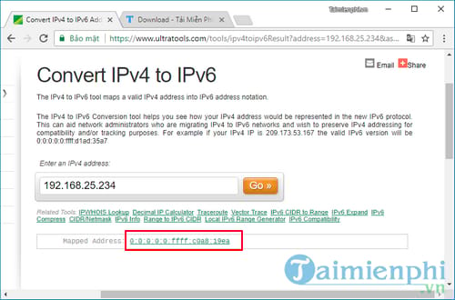 Cách chuyển địa chỉ IPv4 sang IPv6 và ngược lại