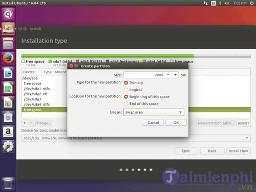 cach cai ubuntu song song voi windows 10 8 7 uefi va gpt 14