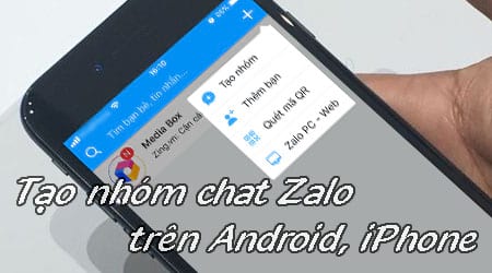 cach tao nhom chat zalo tren android iphone