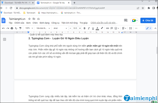 cach su dung dinh dang pageless trong google docs