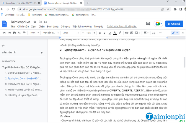 meo thiet lap dinh dang khong co trang tren google docs
