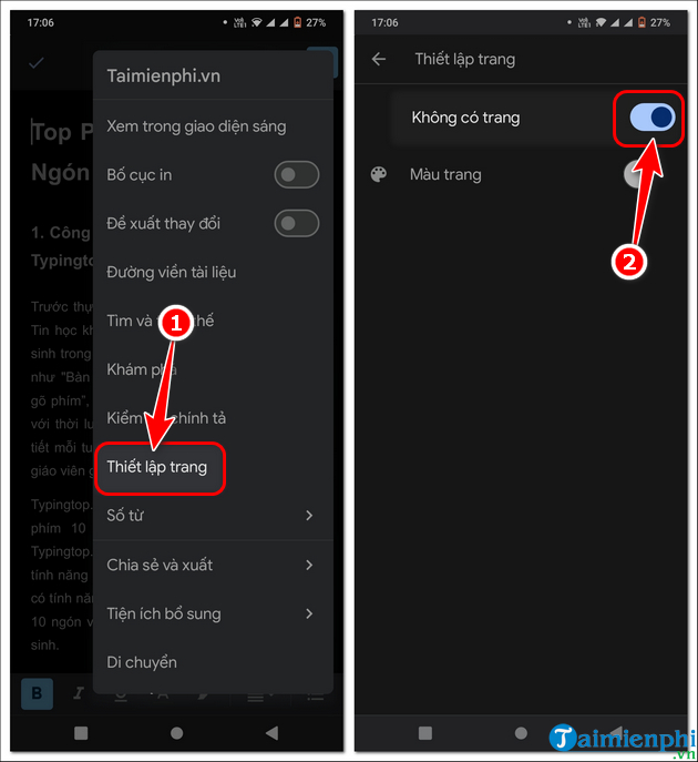 cach thiet lap dinh dang khong co trang tren google docs nhanh nhat