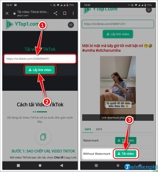 cach tai video tiktok khong logo hinh mo watermark