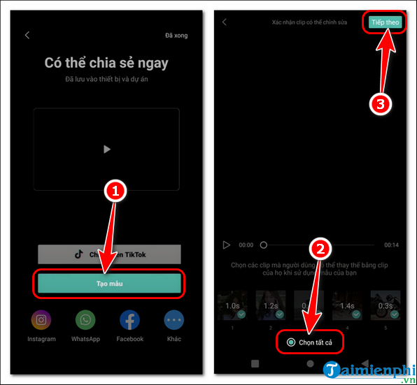 cach tao mau video dang tren capcut