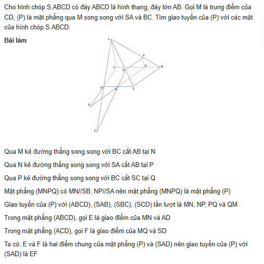 Giải toán lớp 11 trang 111, 112 sách CTST tập 1, Đường thẳng và mặt phẳng song song 9 giai toan lop 11 trang 111 112 sach ctst tap 1 duong thang va mat phang song song 5