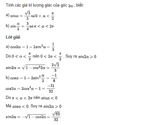giai toan lop 11 trang 23 24 sach ctst tap 1 cac cong thuc luong giac 3