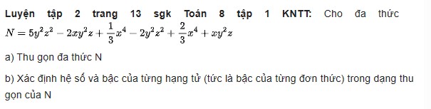 giai toan lop 8 trang 11 12 13 14 sach kntt tap 1 da thuc 11