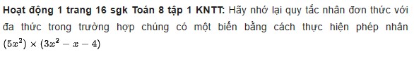 giai toan lop 8 trang 19 20 21 sach kntt tap 1 phep nhan da thuc 3