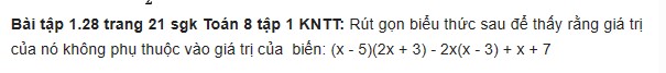 giai toan lop 8 trang 19 20 21 sach kntt tap 1 phep nhan da thuc 25